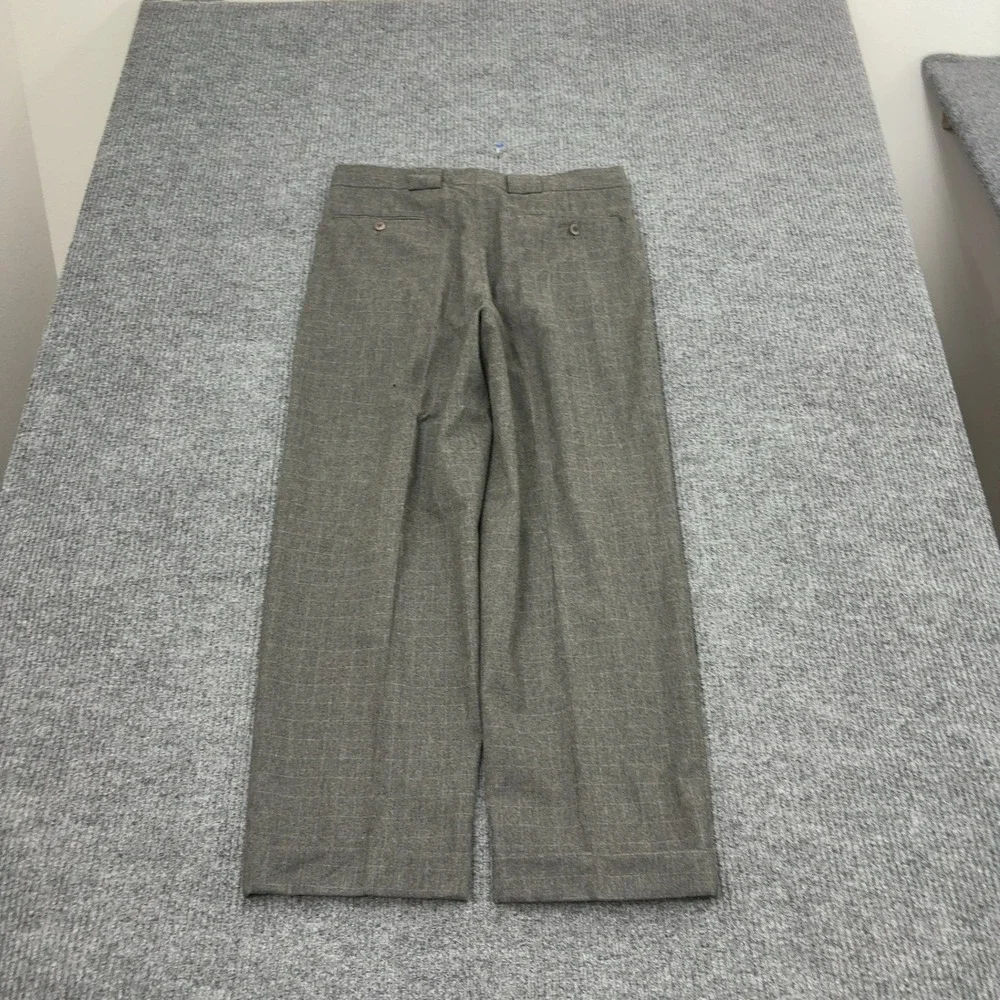 Zanella Dress Pants Mens 34 Grey Wool Cashmere Pleated Frankie Made in Italy
